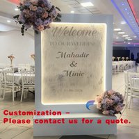 custom.Customized rain curtain waterfall fountain outdoor welcome wedding sign and stand