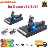 25.2V 7000mAh for Dyson V11 SV14 Battery Lithium Li-ion Vacuum Cleaner Rechargeable Battery Absolute V11 Animal SV14 970145-02