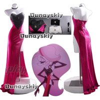 aBcNiN@New Angel Dust Cosplay Costume Sexy Gorgeous Corset Dress Halloween Carnival Theme Party Dress Up Anime Game Roleplay