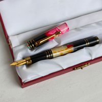 Rare Out-of-Print Dandong Factory Golden Dragon Prince Fountain Pen 1990s Thick Barrel Metal Copper Collector's Item