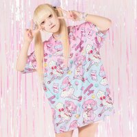 2026 New Cute Plus-Size Printed T-Shirt for Girls, Loose Plus-Size Short Sleeve with Adult Anime Style Cute Kids Y2K Cosplay Top