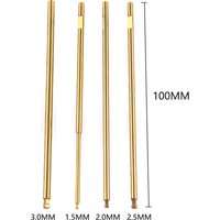 High Quality 1Pcs 100mm Hex Ball Tip 1.5mm/2mm/2.5mm/3mm Screw Driver Pin For FPV RC Models Car Boat Airplane Model Tools New