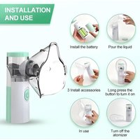 Atomizer Health Care Products Fingertip Pulse Blood Oxygen Portable Nebulizer Mesh Nebulizer Handheld Medical Asthma Inhaler