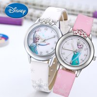 Ladies' Fashion Cartoon Frozen Elsa Princess Student Watch Quartz Watch Children's Girls Beautiful Watch Holiday Gift