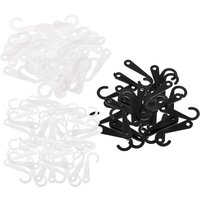 50 Stück Kunststoff-J-Haken-Aufhänger für Socken, Einzelhandel, Kleidung, Display-Aufhänger, Zubehör, Aufhänger, 1,77 Zoll/45 mm