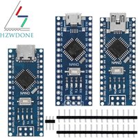 Promocja dla arduino Nano 3.0 Atmega328 kontroler kompatybilna płytka drukowana modułu HZWDONE płytka rozwojowa bez USB V3.0