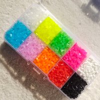 2.6mm mini 8-color transparent Iron Beads for Kids Hama Beads Diy Pixel Puzzles Quality Handmade Gift Toy thermal mosaic beads