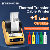 DETONGER DT5150 MiNi Tragbarer intelligenter Thermo-Flachbanddrucker Wireless BT Barcode QR Code Kabel Aufkleber Marker Android / iOS
