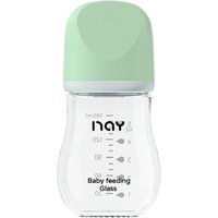 Glass Baby Bottle Anti-flatulence Anti Choking Infant Milk Bottle Silicone Nipple Food Grade Wide-Caliber Milk Bottle Gift