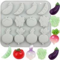 12 Cavity Vegetables Silicone Candy Molds Onion Carrot Chocolate Mold for Candy Chocolate Cake Decoration Baking Accessories