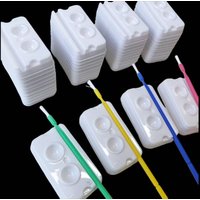 500/100PCS Dental Disposable Mixing Wells Bonding Resin Adhesive Plastic Palette 2 Slots Applicator Trays Dentistry Material