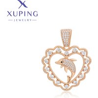 Xuping Jewelry New Arrival Heart Lovely Animal Gold Color Pendant with Chain for Women Trendy Gifts X000838679