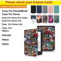 Auto Sleep / Wake Case For PocketBook Verse Lite Pro Color Case PB619 PB634K3 PB634 PB629 6" eBook Slim Flip with TPU Back Shell