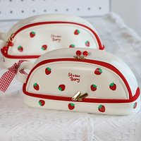 1 Piece of Cute Girly Double-Layer Pencil Case, Simple Stationery Box, Large Capacity Stationery Storage Bag for Junior High School Students, Pencil Case, Birthday Gift, Christmas Gift