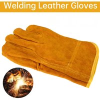 Work Gloves Sheepskin Leather Workers Work Welding Safety Protection Garden Sports Motorcycle Driver Wear-resistant Gloves