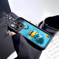 C-Cartoon M-Minions Phone Case For IPhone 17 Pro Max 15 Pro 16 14 Plus 12 13 Mini 11 Pro Shockproof Soft Cover