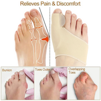 New Good Toe Separator Hallux Valgus Bunion Corrector Orthotics Feet Bone Thumb Adjuster Correction Pedicure Sock Straightener