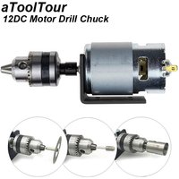 775 DC Motor Miniatur Handbohrfutter Stange 12 V 12000 U/min Drehmaschine Press Montagehalterung für Fräsen Schneiden Bohrmaschine