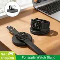 Charging Cable Holder Charging Stand for Apple Watch 9/8/7/6/5/4/3/2/1, Ultra 2, and SE 3 — Built-in Cable Storage