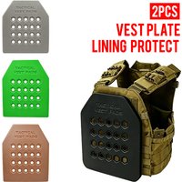 Tactical 2pcs Vest Pad Bulletproof Cushioned Lining Plate Resistant Shock Insert Protect Vest Plate Carrier For Hunting Airsoft