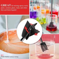 Epoxy Mixer Paint Drill Attachment Paddle Consistency Liquids Resin Head Stirrer Made Of High-quality Materials For Durability