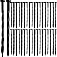 20cm/7.8in Plastic Lawn Stakes for Landscaping - Anchoring Spikes for Garden Netting Paver Edging Weed Barriers And Turf