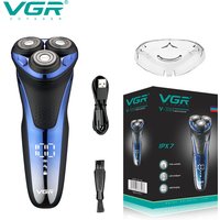 VGR Shaver Electric Razor Professional Shaving Machine Floating Beard Trimmer IPX7 Waterproof Rechargeable Shaver for Men V-306