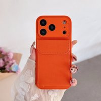 luxury Leather Card Holder Wallet Case For iPhone 17 Air 11 12 13 14 15 16 E 17 Pro Max 8 7 Plus X Camera Lens Protection Cover