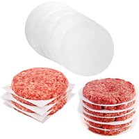 100/500Pcs 11cm Hamburger Patty Paper, Wax Papers To Separate Frozen Pressed Patties for Burger Patty Paper