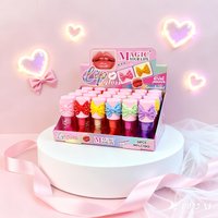 24Pcs Cute Lip Tint Lip Gloss Girls Kawaii Moisturizing Longlasting Lips Gloss Makeup Party Gifts