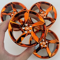 High-quality CADA 73389/73398 MOC 1:8 Building Bricks Accessories Wheel For Lego 42143 42172 Wheel Building Technical DIY Toys