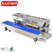 KUNBA Pouch Packing Film Sealing Automatic Price Mini Plastic Bag Vertical Continuous Band Sealer Machine