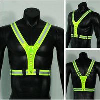 AliExpress APWIKOGER LED Reflective Running Vest Adjustable Elastic Men/Women Vest High Visibility for Outdoor Travel Accessories