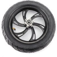 Black 12 inch Inflatable Wheels 12 1/2X2 1/4 Tyre Aluminum Rim Set Fit For Electric Scooters E-bike Folding Bicycles Accessories