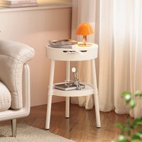 Sofa Side Coffee Shop Creative Cream Style Coffee Table Movable Living Room Bedside Table with Storage Tea Table Decoration