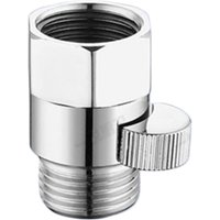 Brass Shower Water Flow Control Valve Straight Through Shut Off Angle Valve Bathroom Tap Accessories