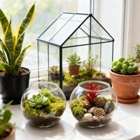 Mini Fish Bowl Shatter-Resistant Aquarium Small Container Bubble Planter Bowl For Table Centerpiece Party Decorations Home Event