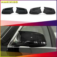 2x Carbon Fiber Style Black Mirror Cover Replacement for BMW 5 Series F10 F11 2010-2013 Accessories