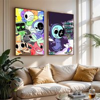 Adventure game D-Dandys W-Worlds Poster Printing Suitable For Wall Decoration Cafes Living Rooms Bed Room