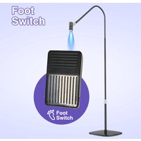 UV eyelash lamp curing nail beauty eyelash UV eyelash extension glue curing lamp adjustable power flexible gooseneck foot switch