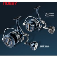 Noeby Saltwater Spinning Fishing Reels 2500 3000 4000 5000 6000 8000 10000 Max Drag 25kg Aluminum Spinning Fishing Reels