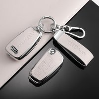 TPU Car Flip Key Case Full Cover Keyless Protection Shell For Audi A1 A3 A6 A6L Q2 Q3 Q7 TTS R8 S6 RS3 Auto Interior Accessories