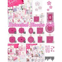 June 2026 New Botanical Blooms Stamp Hot Foil and Sentiment Birthday Metal Cutting Dies for DIY Scrapbook Card Paper Handmade
