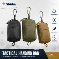 1PC Waterproof Camping EDC Pouch Tactical Key Change Purse Wallet Travel Kit Coin Purse With Card Slots Pack Zippers Waist Bag