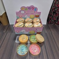 Slow rebound flash baozi 8.5cm toy cartoon expression simulation food toy squeeze music decompression tool