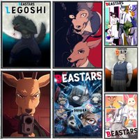 drama anime BEASTARS Poster HD Waterproof Self-Adhesive Wall Art – Multi-Scene Use, Top Gift Pick