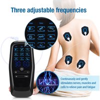Digital TENS Machine EMS Massager with 9 Modes 30 Gears Electric Pulse Muscle Stimulator for Back And Neck Electrode Massage Pad