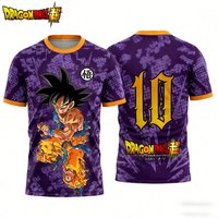 Summer 2026 Dragon Ball Oversized T-shirt 3D Printed Breathable Sweat Wicking Retro Streetwear T-shirt, Unisex