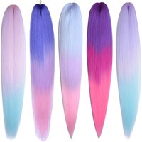 MISS ROLA Synthetic Kanekalon Hair Jumbo Braids 22 Inches 60g 2 PCS Yaki Straight Hair Extension Pre Stretched Wholesale