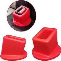 1/2pcs Car Belt Buckle Holder Made Of Eco-Friendly Silicone & Children Can Safe Touch Seat belt slot fastener